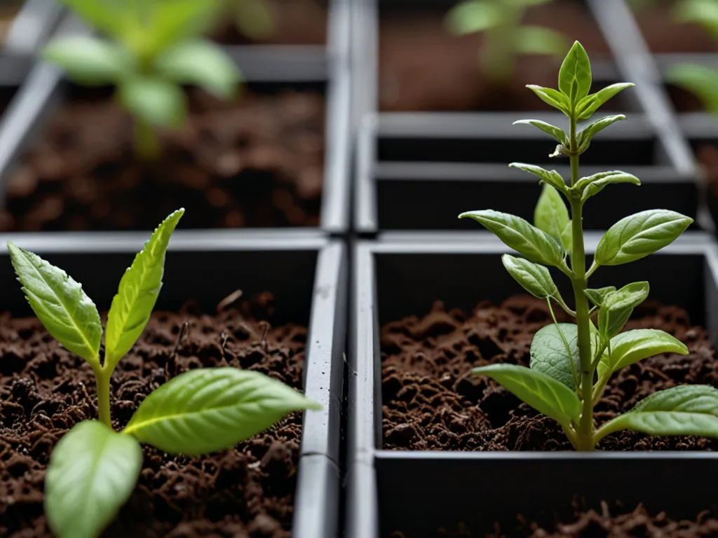 Compatible plants growing together harmoniously